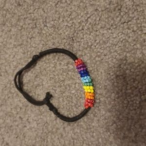 Rainbow beaded bracelet
